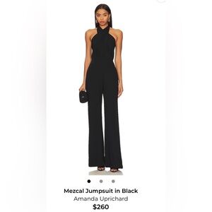 Amanda Uprichard mezcal Black Jumpsuit